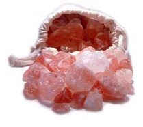 pink Himalayan salt crystal